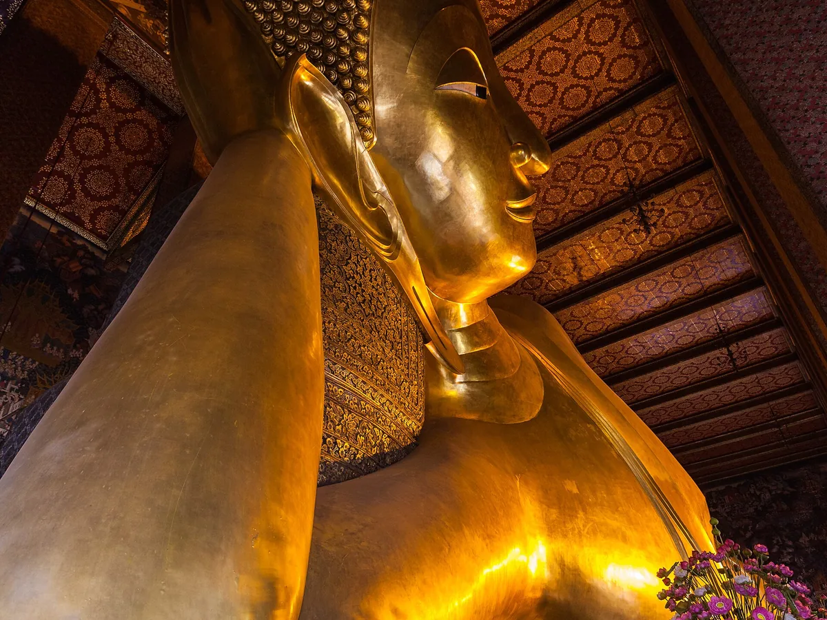Wat Pho temple in Bangkok, home to the giant Reclining Buddha